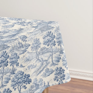 Nappe Homestead Toile Bleu