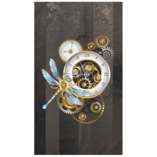 Nappe Horloge à vapeur avec libellule mécanique