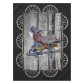 Nappe Horse Saddle Corral clôture Western Wagon Wheels (Devant)