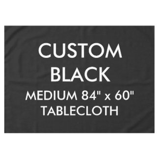 Nappe Housse de table personnalisée 84" x 60" noire
