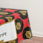 Nappe Housse de table pour salon professionnel or blanc (In Situ)
