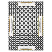 Nappe Housse de table pour salon professionnel or blanc (Devant)