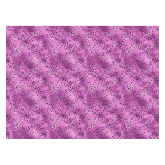 Nappe Huile violette sans joint et toiles noires Hallowe (Devant (Horizontal))