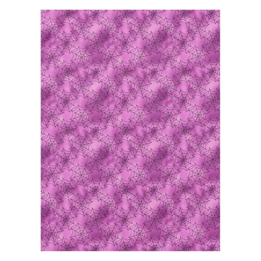 Nappe Huile violette sans joint et toiles noires Hallowe (Devant)
