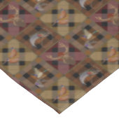 Nappe Hunt Club Plaid with Wildlife Game | Motif d'autom (Angle)