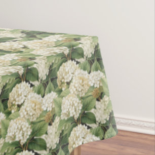 Nappe Hydrangea aquarelle florale Boho rétro fleurs