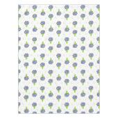 Nappe Hydrangea Bleu Vase Vert Motif Côté Mer (Devant)