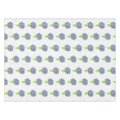 Nappe Hydrangea Bleu Vase Vert Motif Rayure Côtière (Devant (Horizontal))