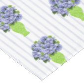Nappe Hydrangea Bleu Vase Vert Motif Rayure Côtière (Angle)