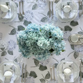 Nappe Hydrangea Fleurit Bleu Aquarelle Florale