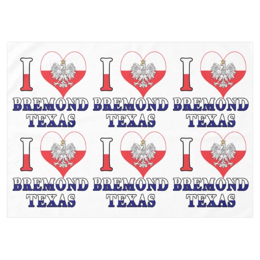 Nappe I Heart Love Bremond Texas (Devant (Horizontal))