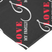 Nappe I love (ajouter votre texte) Cadeau Saint-Valentin (Angle)