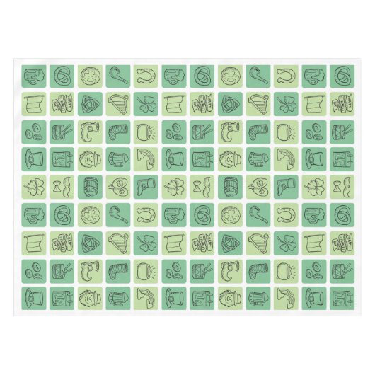 Nappe Icônes tirées à la main de St. Patrick ID635 (Devant (Horizontal))
