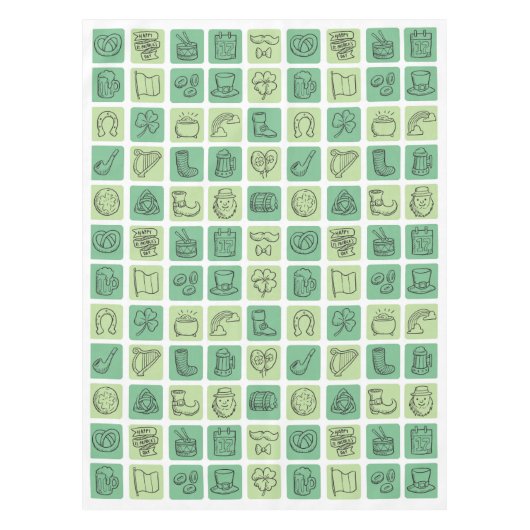 Nappe Icônes tirées à la main de St. Patrick ID635 (Devant)