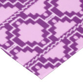 Nappe Ikat Aztec Tribal - Améthyste violet et violet (Angle)
