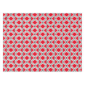 Nappe Ikat Aztec Tribal - Rouge, Noir et Blanc (Devant (Horizontal))