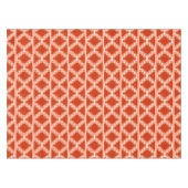 Nappe Ikat Aztec Tribal - Rouille, Orange et blanc (Devant (Horizontal))