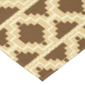 Nappe Ikat Aztec Tribal - Tan, brun et crème (Angle)