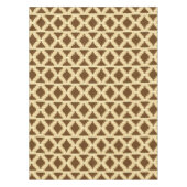 Nappe Ikat Aztec Tribal - Tan, brun et crème (Devant)