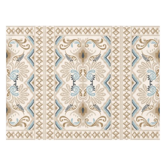 Nappe Ikat Chevron Paisley (Devant (Horizontal))