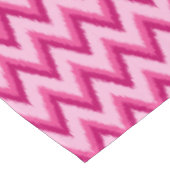 Nappe Ikat Chevron Stripes - Fuchsia et rose pâle (Angle)