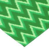 Nappe Ikat Chevron Stripes - Pin et Lime Green (Angle)