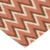 Nappe Ikat Chevron Stripes - Rouille, Brown et beige (Angle)