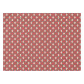 Nappe Ikat Motif - Rouge, gris et beige (Devant (Horizontal))
