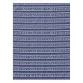 Nappe Île Fair Noël Bleu Foncé et Vert Hiver (Devant)