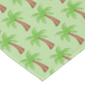Nappe Île tropicale Palmier vert Palmier Palmier Imprime (Angle)