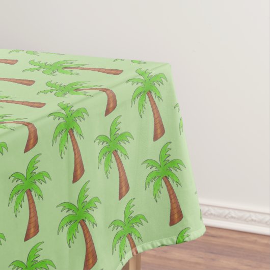 Nappe Île tropicale Palmier vert Palmier Palmier Imprime (In Situ)