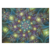 Nappe Illuminé Abstrait brillant Turquoise violet Fracta (Devant (Horizontal))