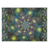 Nappe Illuminé Abstrait brillant Turquoise violet Fracta (Devant (Horizontal))