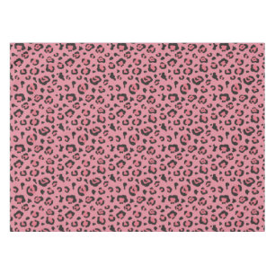 Nappe Illustration d'animal de rose de léopard