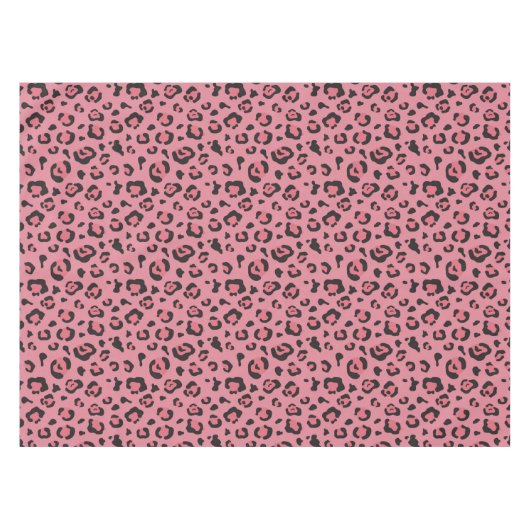 Nappe Illustration d'animal de rose de léopard (Devant (Horizontal))
