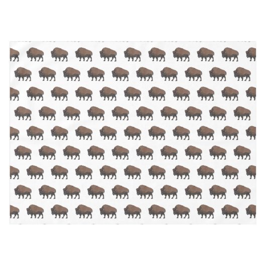 Nappe Illustration de bison (Devant (Horizontal))