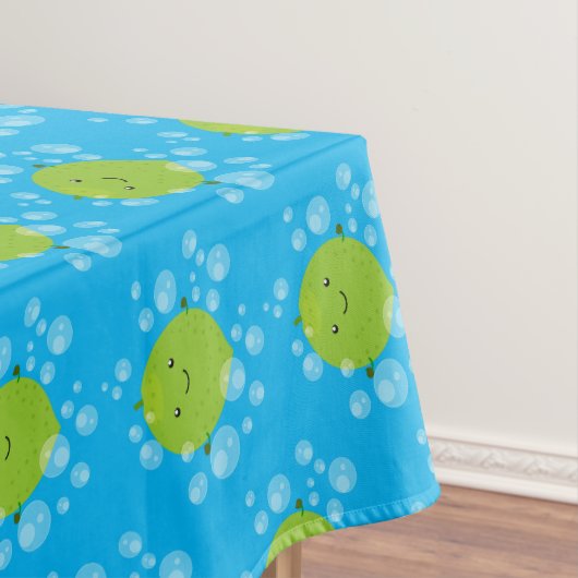 Nappe Illustration de bulles de chaux vert mou (In Situ)