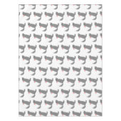 Nappe Illustration de chinchilla gris mignon (Devant)