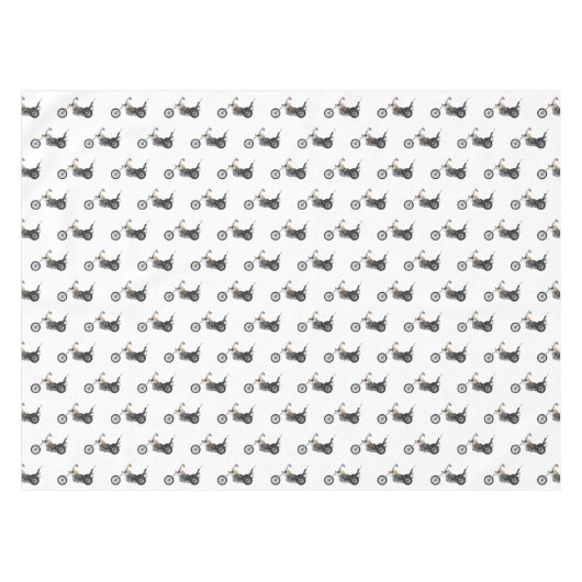 Nappe Illustration de Chopper Motorcycle 1950 (Devant (Horizontal))