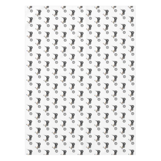 Nappe Illustration de Chopper Motorcycle 1950 (Devant)