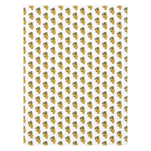 Nappe Illustration de dessin animé Bulldozer (Devant)