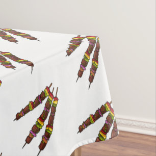 Nappe Illustration de dessin animé de kebab ou kabob