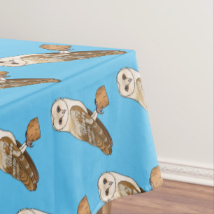 Nappe Illustration de dessin animé d'oiseau chouette eff