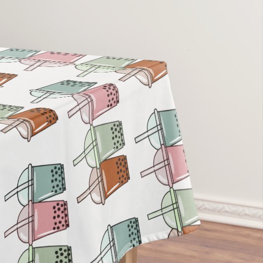 Nappe Illustration de dessin animé pour le thé de bulle (In Situ)