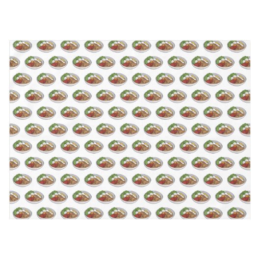 Nappe Illustration de dessin sur les nouilles (Devant (Horizontal))
