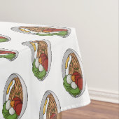 Nappe Illustration de dessin sur les nouilles (In Situ)