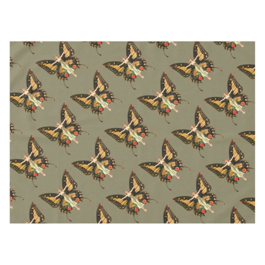 Nappe Illustration de femme volant papillon Flapper (Devant (Horizontal))