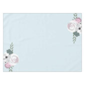Nappe Illustration de fleurs douces bleu pour une baby s (Devant (Horizontal))