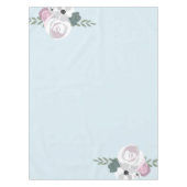 Nappe Illustration de fleurs douces bleu pour une baby s (Devant)