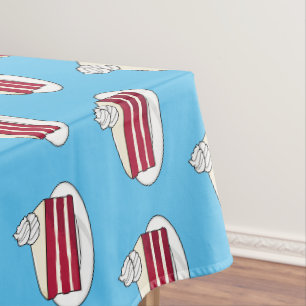 Nappe Illustration de gâteau en velours rouge